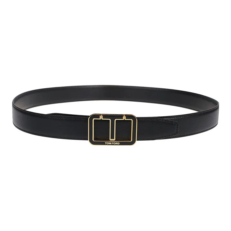 TOM FORD Buckle-fastening Leather Belt-1