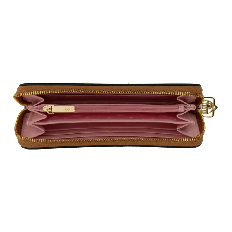 CHIARA FERRAGNI Eyelike Polyester Wallet Women's Light Brown-3