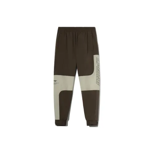 LINING Sports Fashion Collection Knitted Sweatpants Men Brown