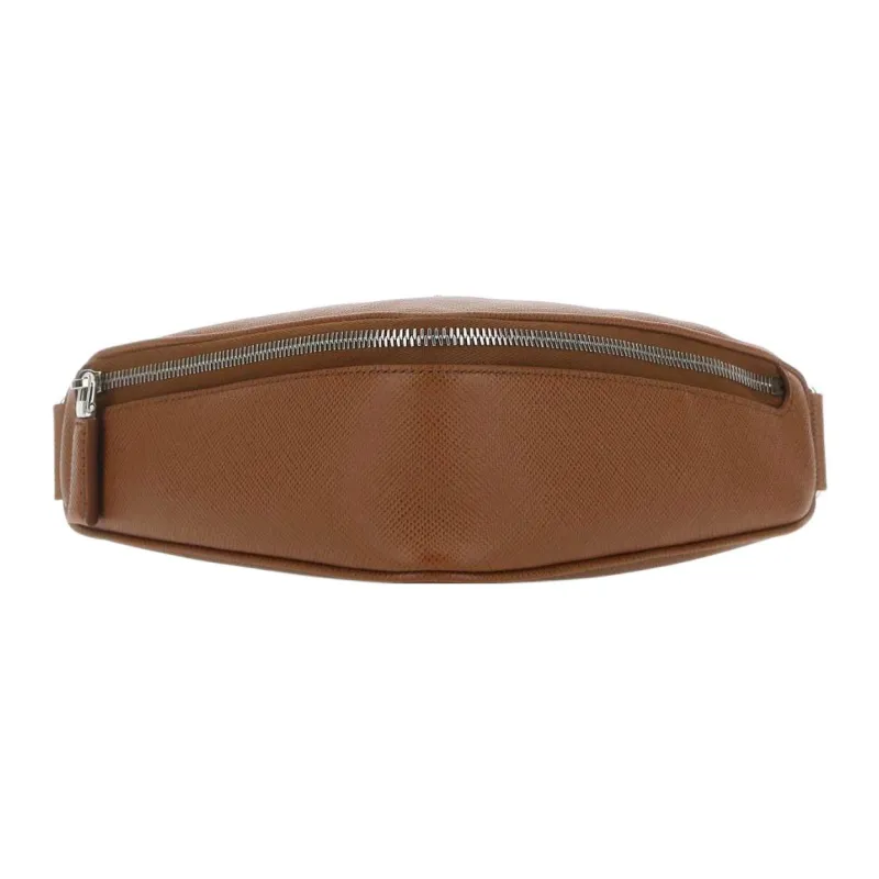 PRADA Leather Sling Bag, Fanny Pack Men's Brown-0