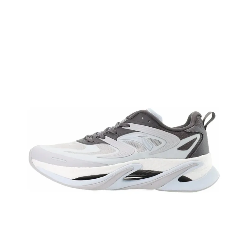 Anta Cushioned Slip-Resistant Abrasion-Resistant Low-Top Running Shoes Men's Blue Gray-0