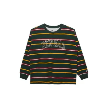 New Era FW22 Crew Neck Fitted Straight Long Sleeved T Shirt Unisex Jasper