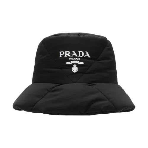 PRADA Bucket Hats Unisex Black