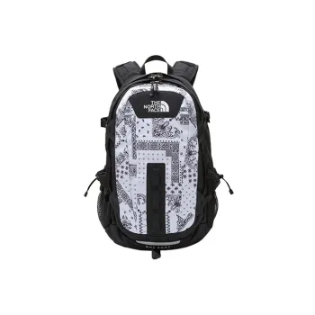 THE NORTH FACE Polyester Backpack Regular Unisex Black White Multicolor