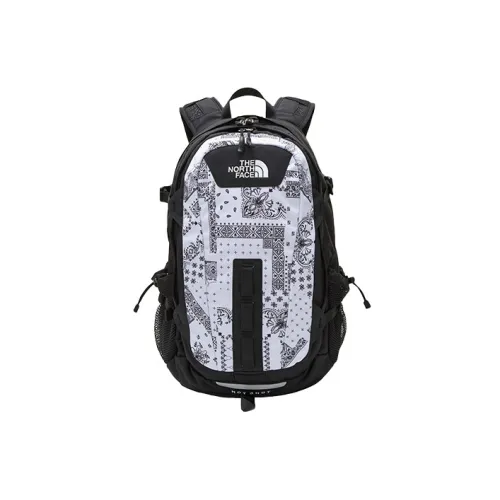 THE NORTH FACE Polyester Backpack Regular Unisex Black White Multicolor