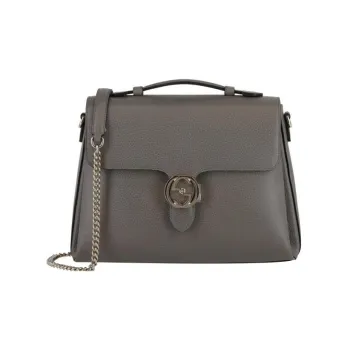 GUCCI Leather Messenger Bag, Trunk Bag, Handbag, Shoulder Bag, Crossbody Bag Tubas Women's Gray