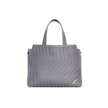 Balenciaga Car Grained Calfskin Tote Bag Shopping Bag Portable Crossbody Bag Shoulder Bag Men's Dark Gray