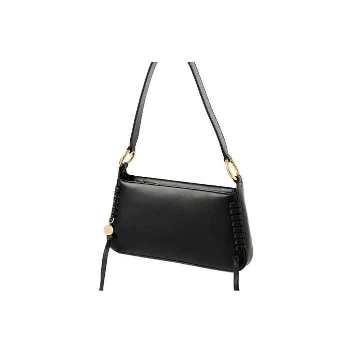 See By Chloe Tilda Smooth Cow Leather Baguette Bag Handbag, Shoulder Bag Women's Black-2