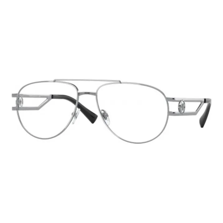 VERSACE Eyeglass Frames Men Silver-0