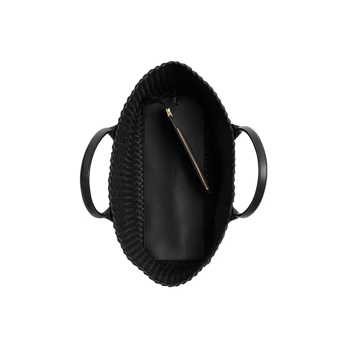 Bottega Veneta CABAT Sheepskin Tote Bag, Shopping Bag, Shoulder Bag, Handbag Medium Size Women's Black-2