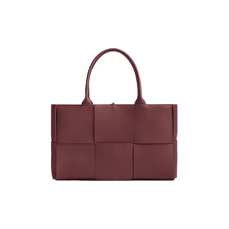Bottega Veneta Arco Intreccio Tote Bag Medium Barolo-0