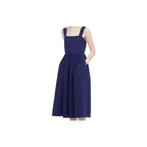 UNIQLO Sleeveless Dresses Women's Navy Blue