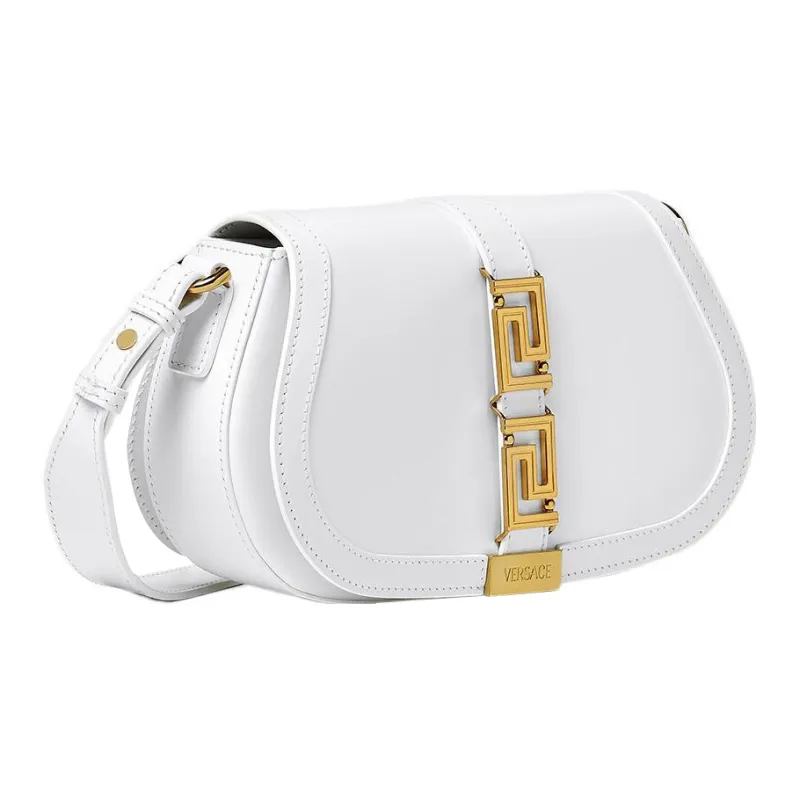 VERSACE Greca Goddess Cow Leather Portable Crossbody Bag Shoulder Bag Women's White-1