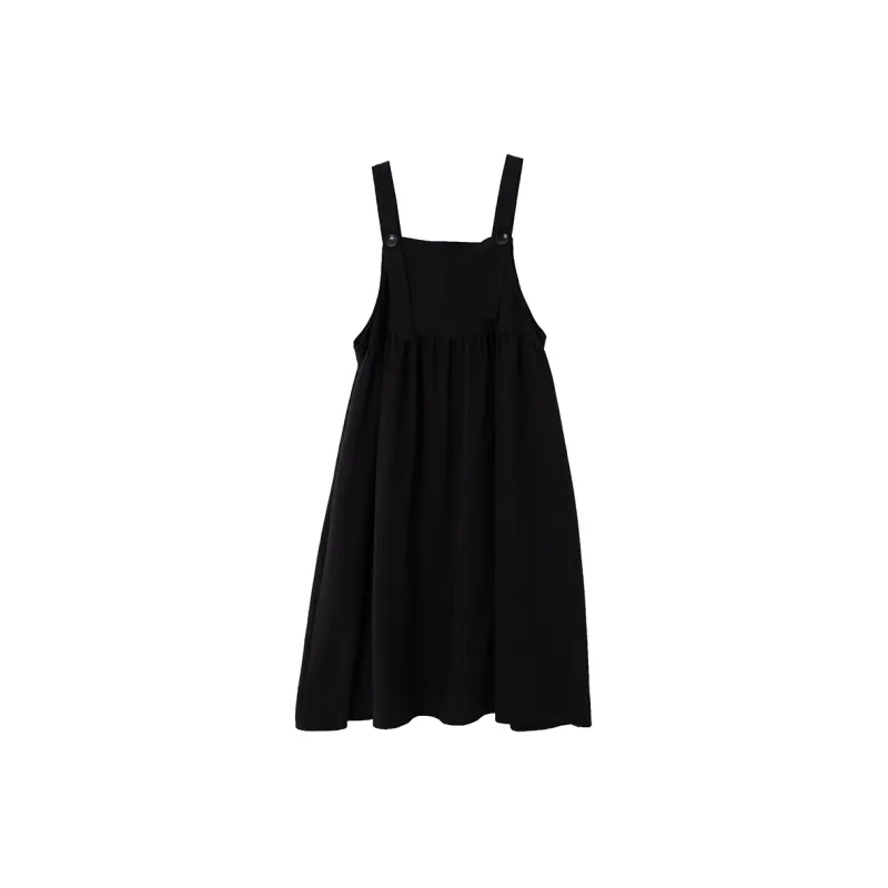 SOON FLOWER Sleeveless Dress Women's Black-1