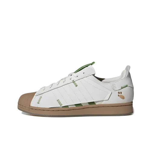 Melting Sadness X Adidas Originals Superstar Series Skateboard Shoes Unisex Low-Top White/Green/Brown