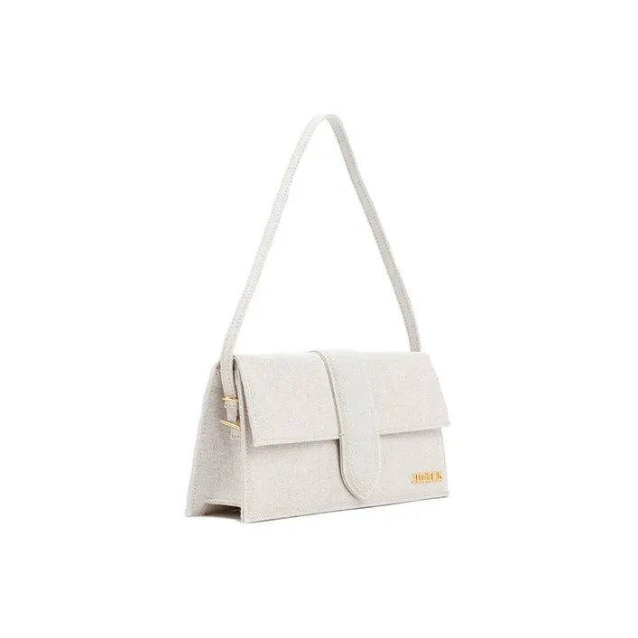Jacquemus Le Bambino Long Flap Bag Light Greige-3