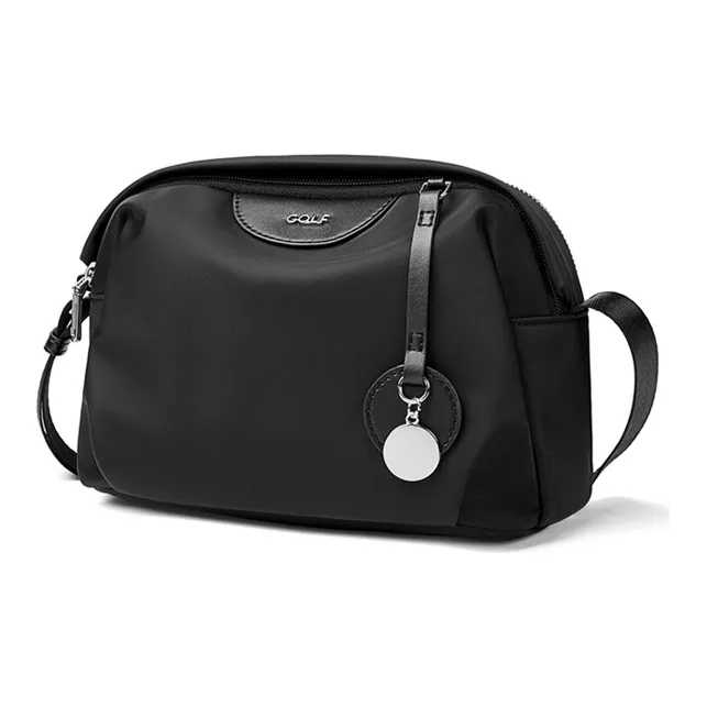 GOLF Oxford Fabric Bonded Synthetic Leather Crossbody Bag Small Size Women's Multicolor-8
