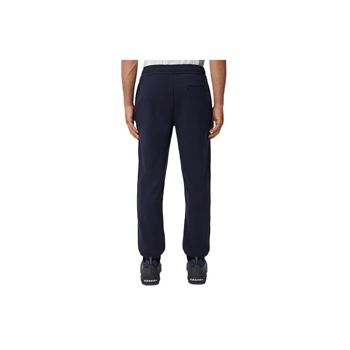 Burberry Knitted Sweatpants Men Coal Blue-1