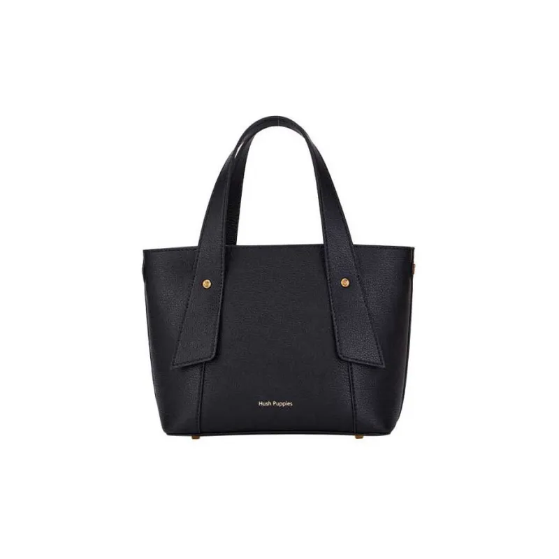 Hush Puppies Cow Leather Crossbody Bag, Shoulder Bag Medium Size Women's Black-2