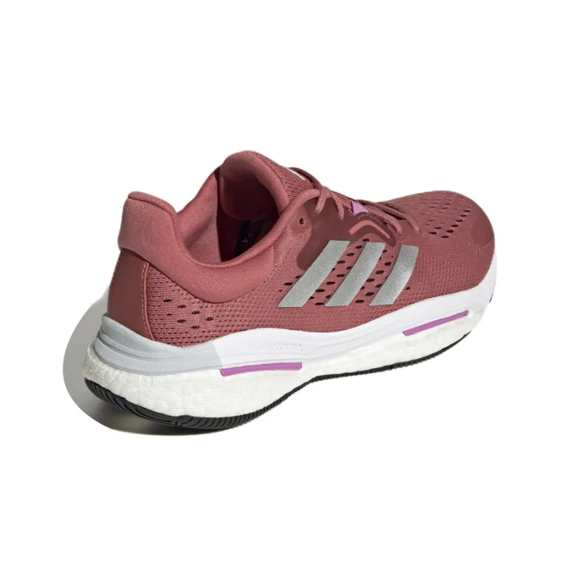 Adidas Solarcontrol Cushioning Anti-Slip And Wear-Resistant Low-Top Running Shoes Women's Red-3