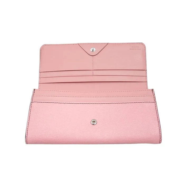 FENDI Leather Clutches Wallet Women's Pink-3