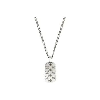 GUCCI Gg Supreme Pendant Necklace