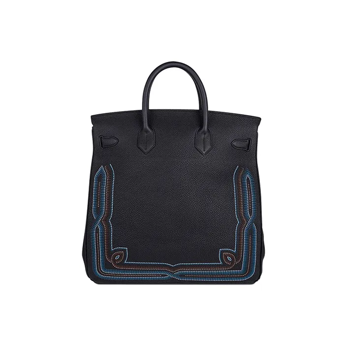 HERMES Birkin Togo Calfskin Birkin Bag Handbags Women's Black-5