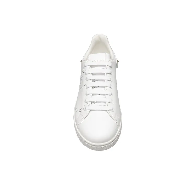 Valentino Backnet Low Top Stylish Skateboarding Shoes Men's White-2