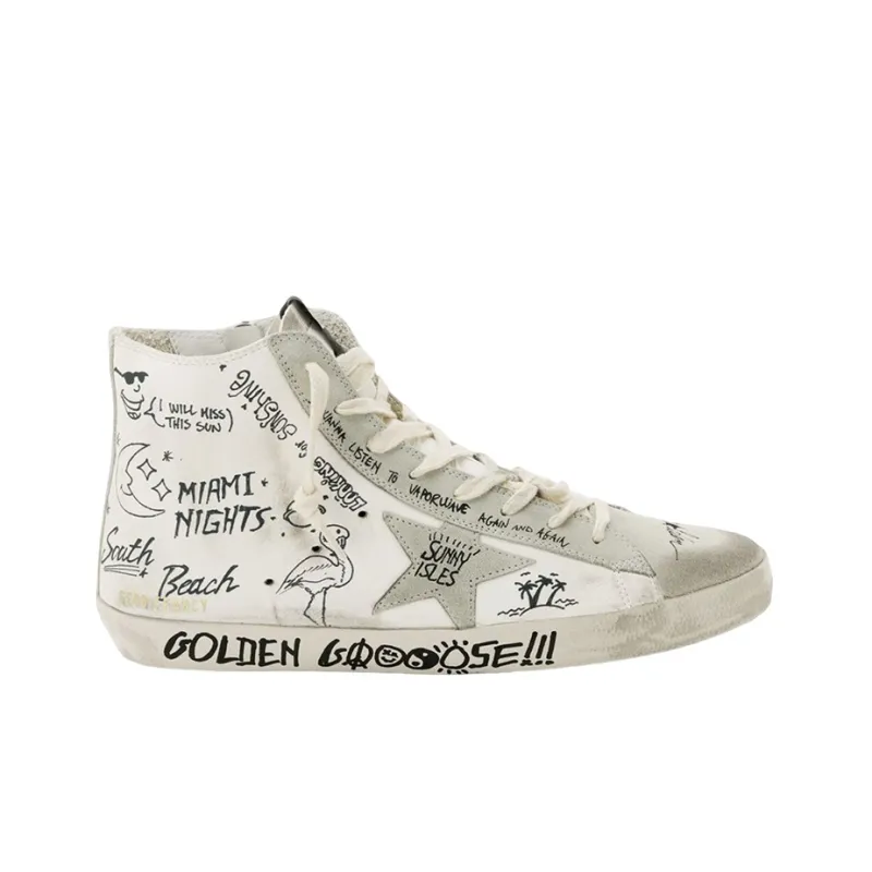 Golden Goose Skateboard Shoes Women's White-1