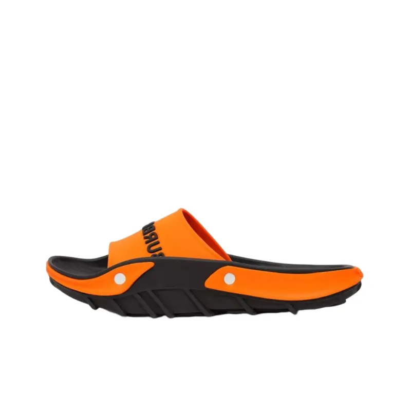 Burberry Slide Slippers Men's Black Orange-0