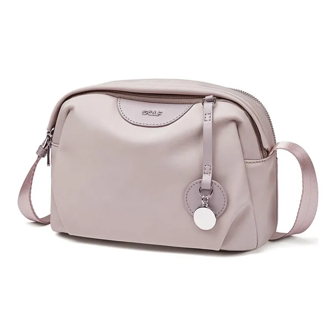GOLF Oxford Fabric Bonded Synthetic Leather Crossbody Bag Small Size Women's Multicolor-0