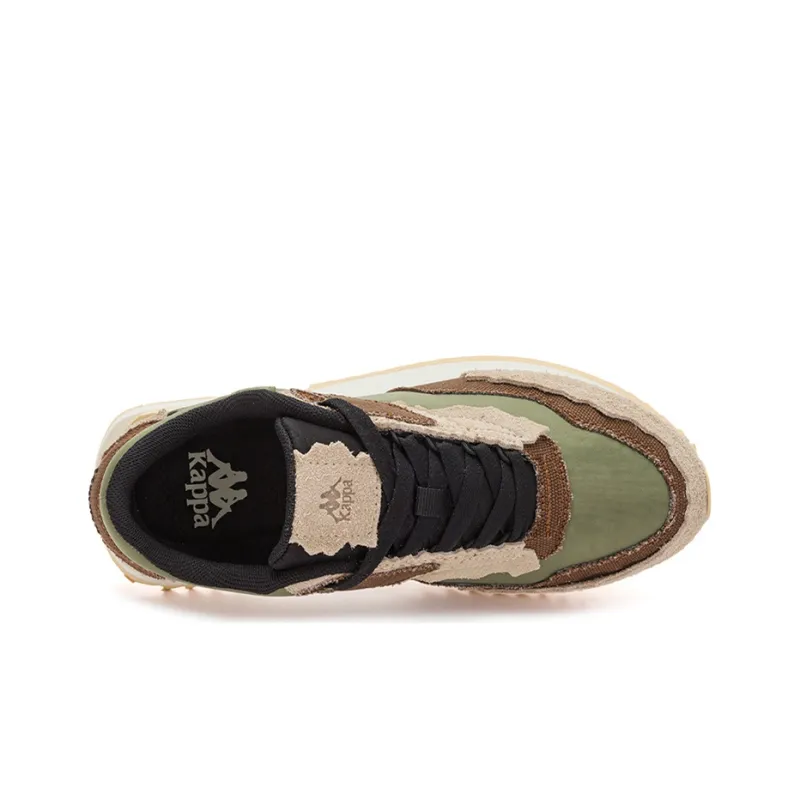 Kappa Low-Top Running Shoes Unisex Green Coffee Black-5