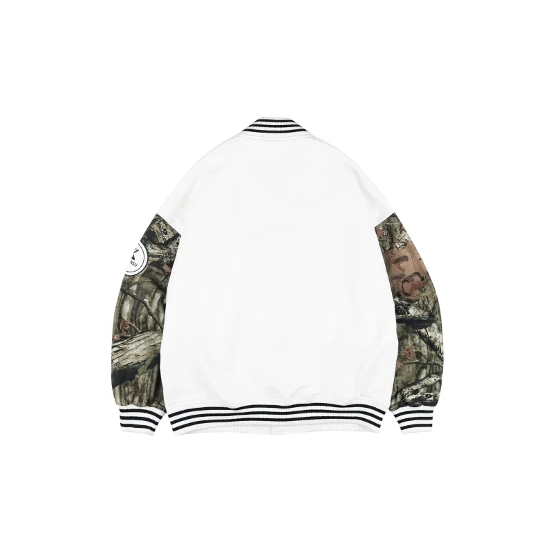 XINYINSU Baseball Jacket Unisex White-1