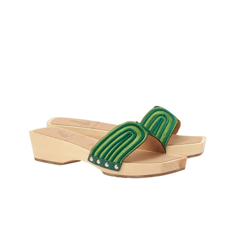 ANCIENT GREEK SANDALS Other Odor-Resistant Slide Slippers Women's Olive Green-1
