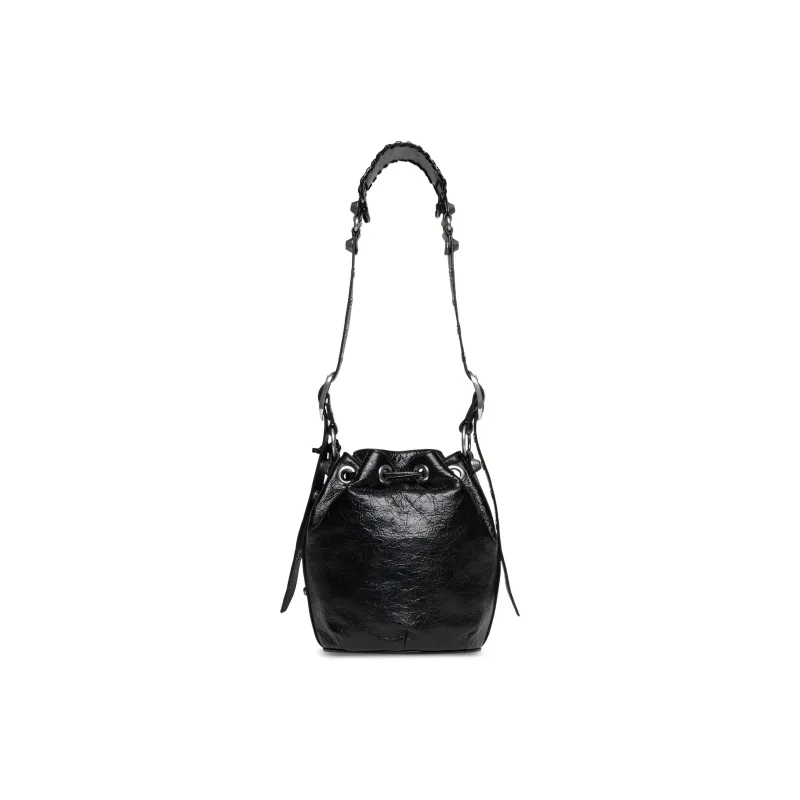 Balenciaga Le Cagole Bucket Bag Xs Black Arena-3