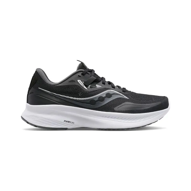 Saucony Guide 15 Cushioning Anti-Slip And Wear-Resistant Low-Top Running Shoes Men's Black Loose Fit-1