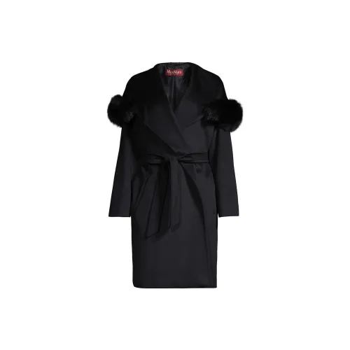 MaxMara Studio Coats Women's Black