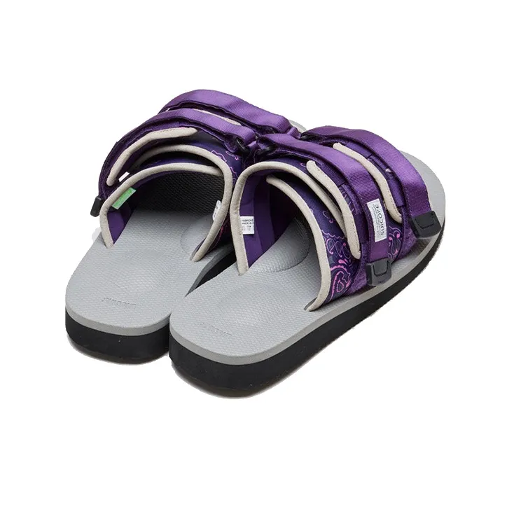 Suicoke Rubber Sole Slide Slippers Men's Purple-3