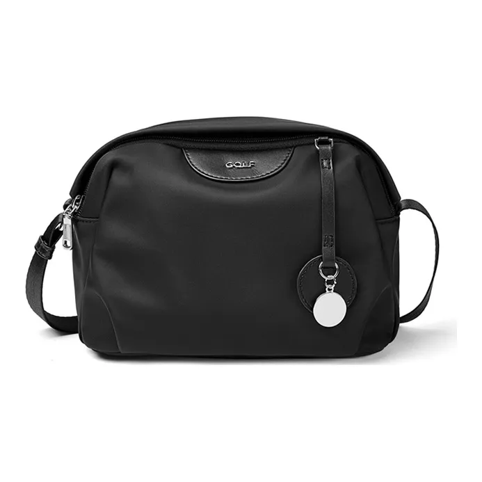 GOLF Oxford Fabric Bonded Synthetic Leather Crossbody Bag Small Size Women's Multicolor-9