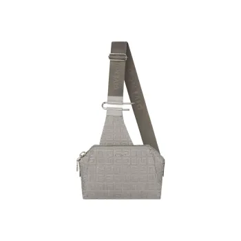Givenchy Antigona Jacquard Fabric Sling Bags Crossbody Bags Small Size Men's Gray