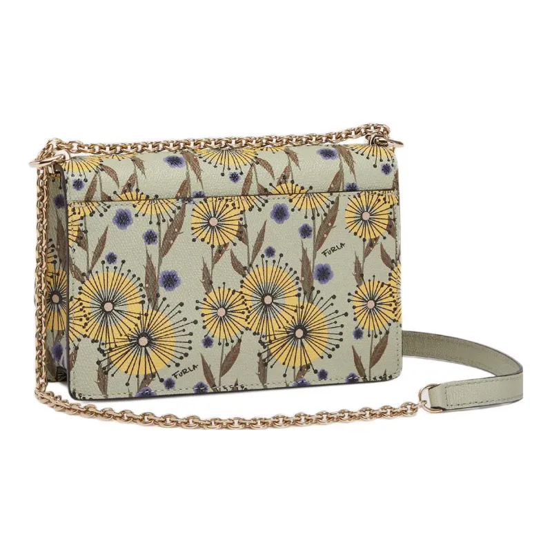Furla 1927 Collection Leather Shoulder Bag, Crossbody Bag Mini Women's Pearl White Multicolor-2