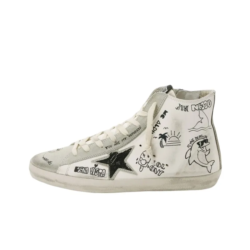 Golden Goose Skateboard Shoes Women's White-0