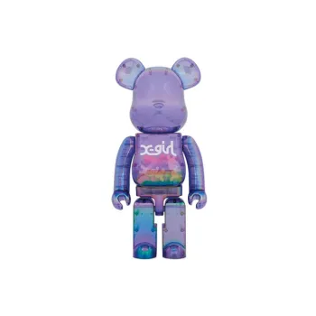 Bearbrick X girl 1000% Clear Purple