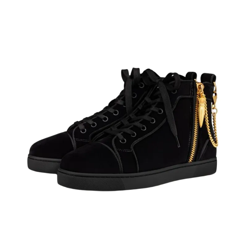 CL LUBOTING Louis Skateboard Shoes Men's Black-1