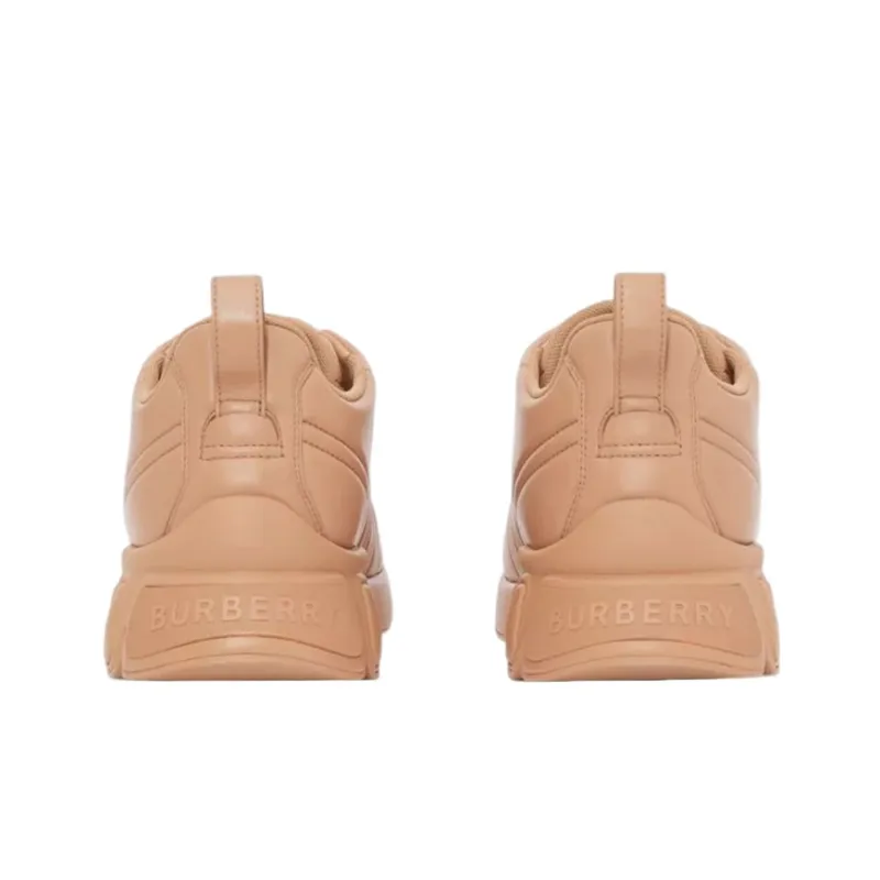Burberry Quilted Leather Classic Trainer Dark Biscuit-4