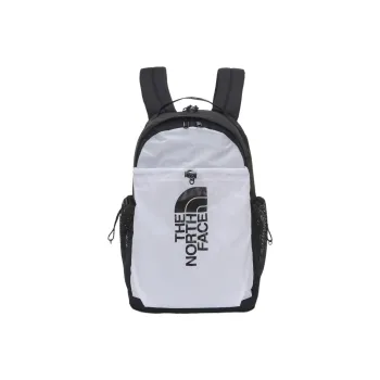 THE NORTH FACE Polyester Nylon Backpack Regular Unisex Black White