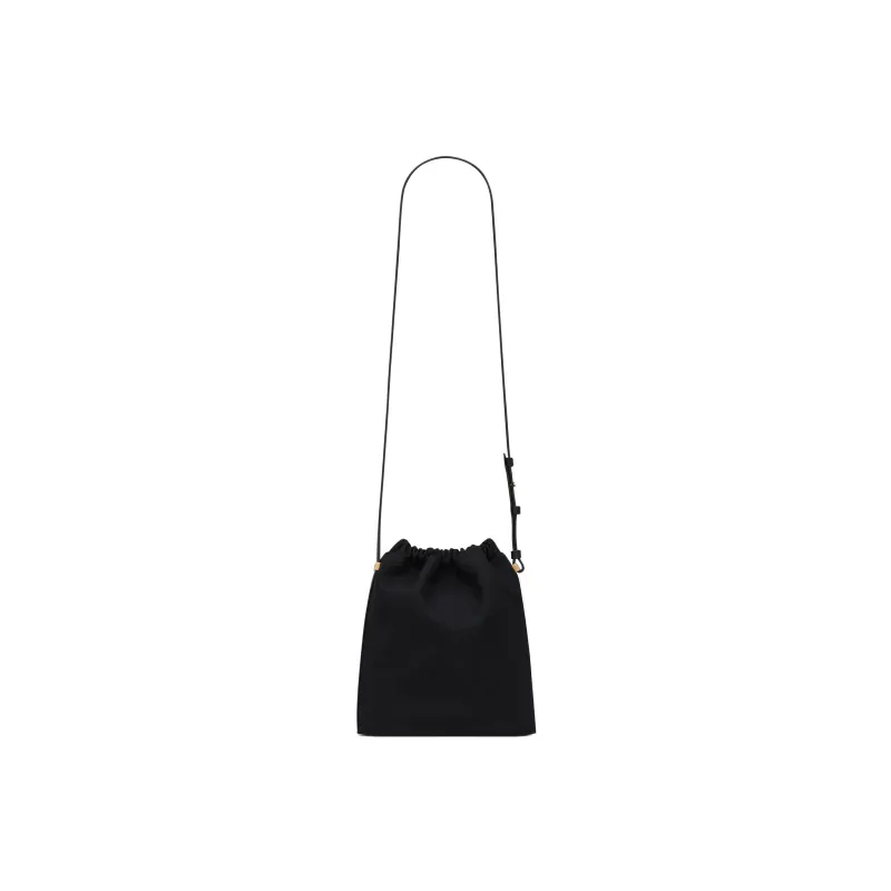 SAINT LAURENT Rive Gauche Crossbody Bag Black-5