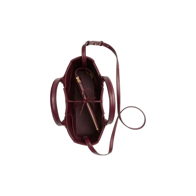 Bottega Veneta Arco Intreccio Tote Bag Mini Barolo-2
