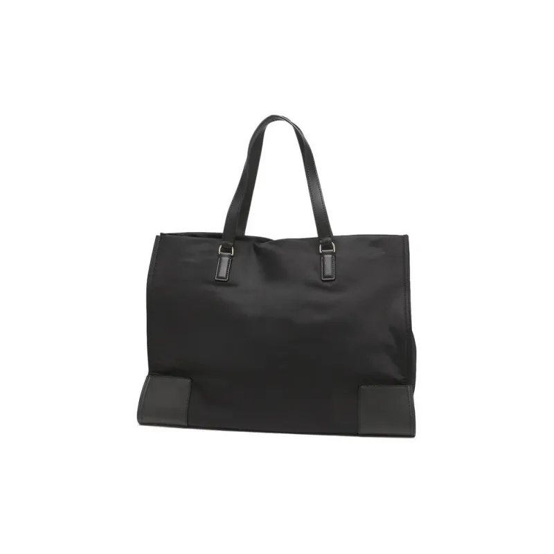 TORY BURCH Ella Cow Leather Detail Tote Bag Shopping Bag Shoulder Bag Handbag Regular Women's Black-2