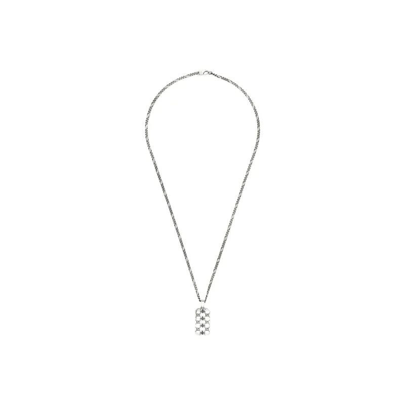 GUCCI Gg Supreme Pendant Necklace-2
